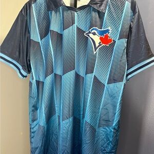 Blue Jay Men's Blue Soccer Jersey Style Shirt